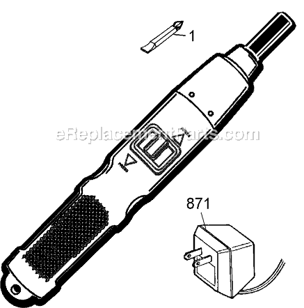 Page A Diagram and Parts List for TV100 Type 1 Black and Decker Electric Drill
